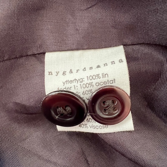 NYGARDSANNA 100% Linen Blazer in Midnight - 36/ US S (4-6) - Picture 8 of 14